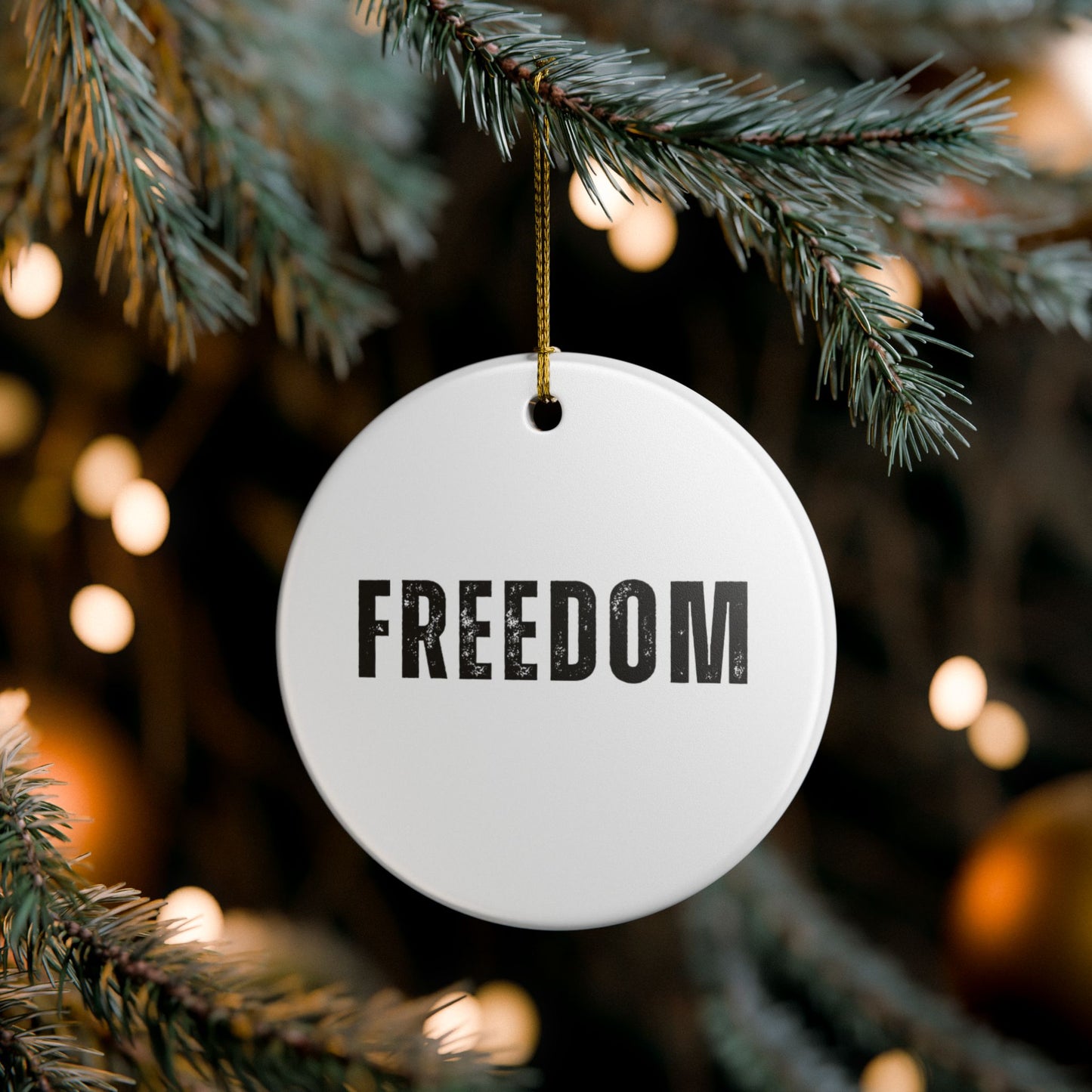 Freedom Ceramic Ornament