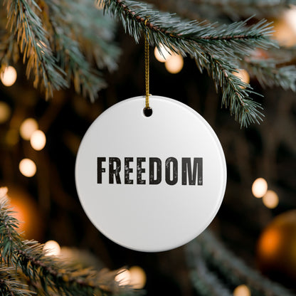 Freedom Ceramic Ornament
