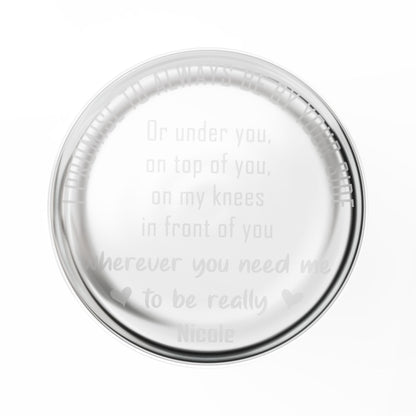 Always Be By Your Side - Personalized Engraved 10oz Whiskey Glass