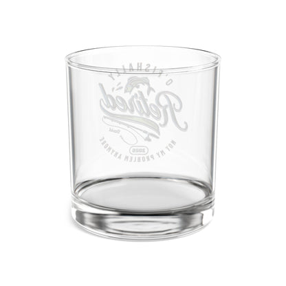 O'Fishally Retired - Personalized Chrome Whiskey Glass