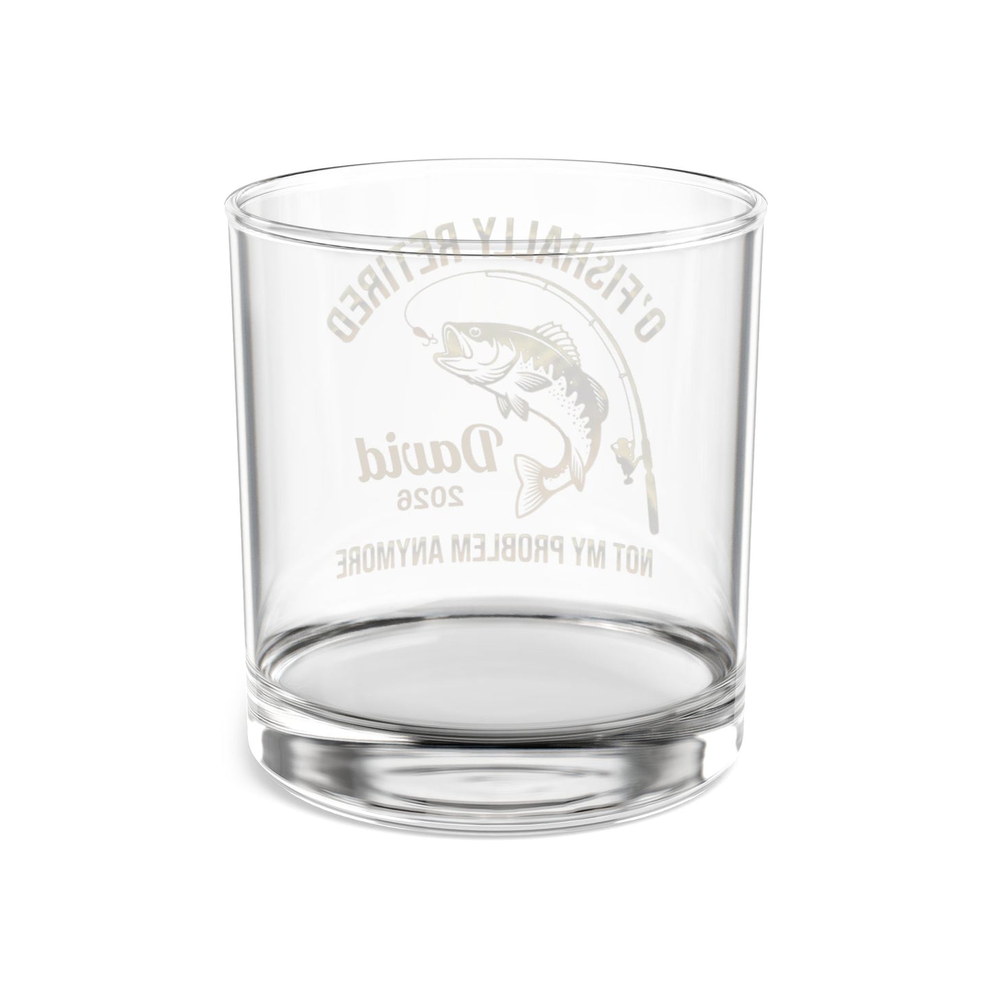 O'Fishally Retired - Personalized Whiskey Glass