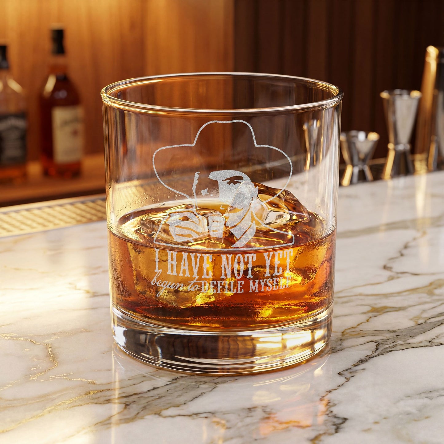 Defile Myself - Engraved 10.5oz Whiskey Glass