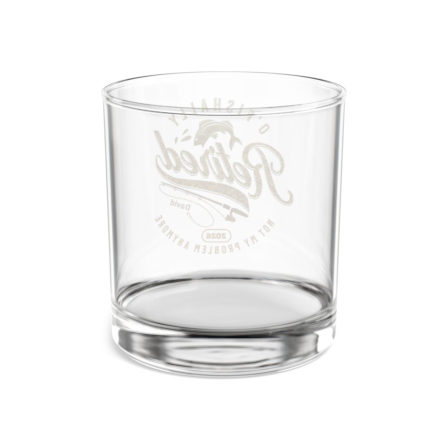 O'Fishally Retired 2026 - Personalized Whiskey Glass