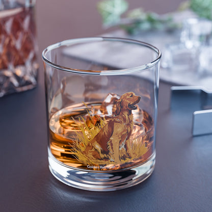 Golden Retriever Whiskey Glass