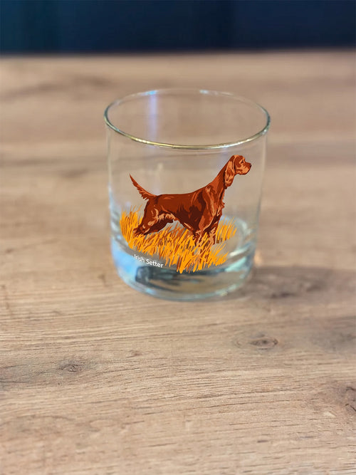 Irish Setter Whiskey Glass