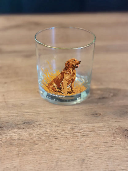 Golden Retriever Whiskey Glass