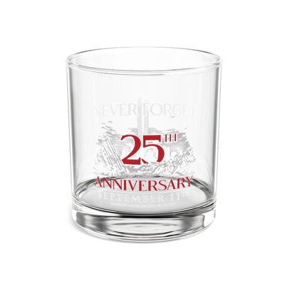 25th Anniversary 'Never Forget' 10oz Whiskey Glass