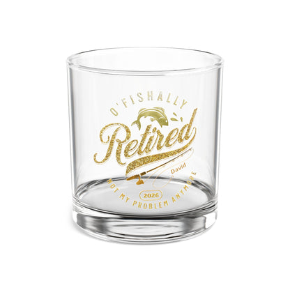 O'Fishally Retired 2026 - Personalized Whiskey Glass