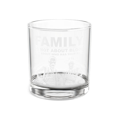 'Family Is Not About Blood' 10oz Whiskey Glass