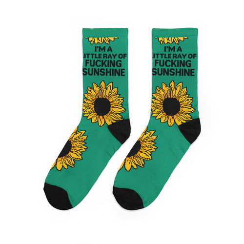 I'm a Little Ray of F*cking Sunshine' Crew Socks