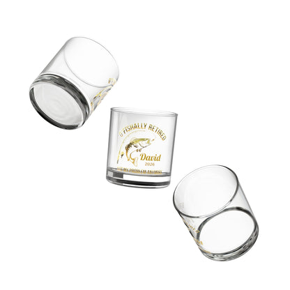O'Fishally Retired - Personalized Whiskey Glass