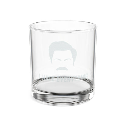 I Hate Everything - Engraved 10oz Whiskey Glass