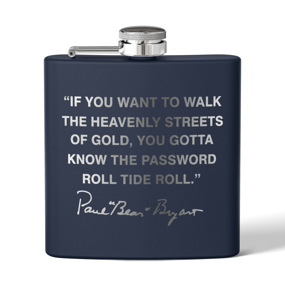 “Roll Tide Roll” - Engraved Flask 6oz Stainless Steel