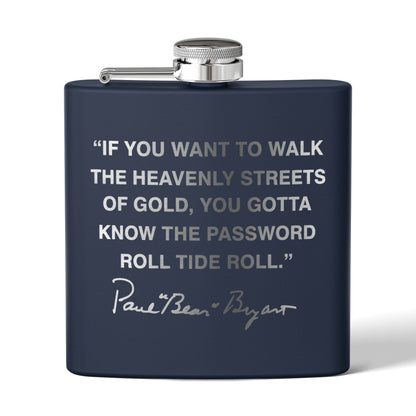 “Roll Tide Roll” - Engraved Flask 6oz Stainless Steel