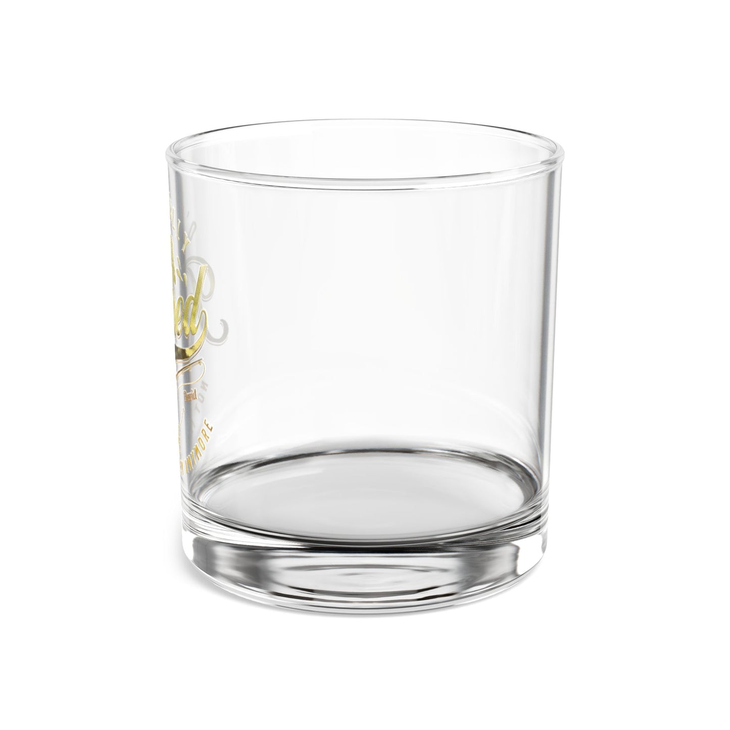 O'Fishally Retired 2026 - Personalized Gold Whiskey Glass