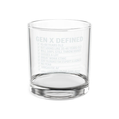 Gen X Defined - Engraved Whiskey Glass 10.5oz