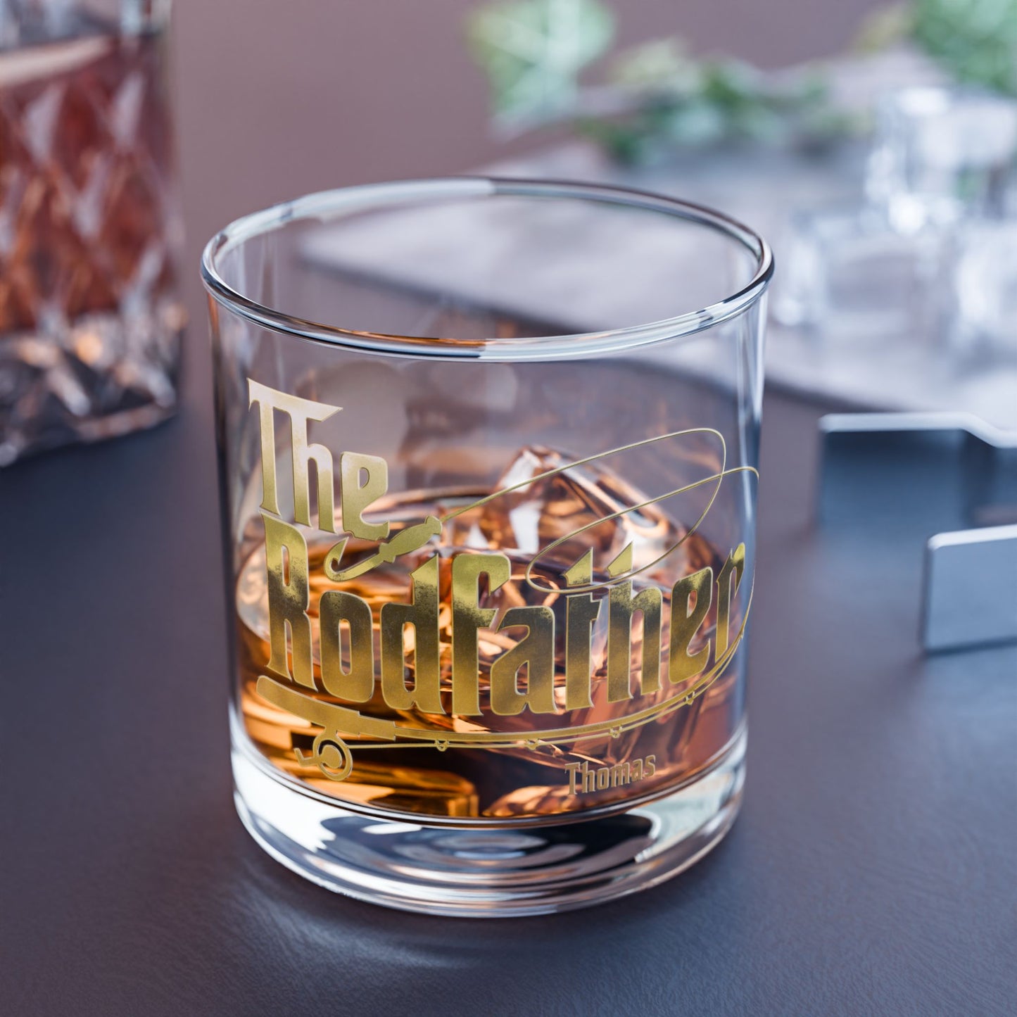 The RodFather  – Personalized Whiskey Glass