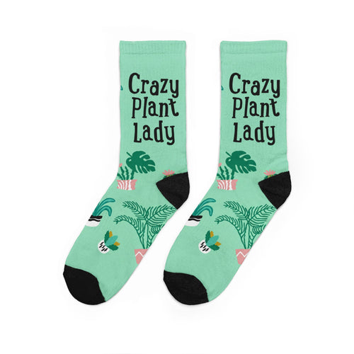 Crazy Plant Lady Crew Socks