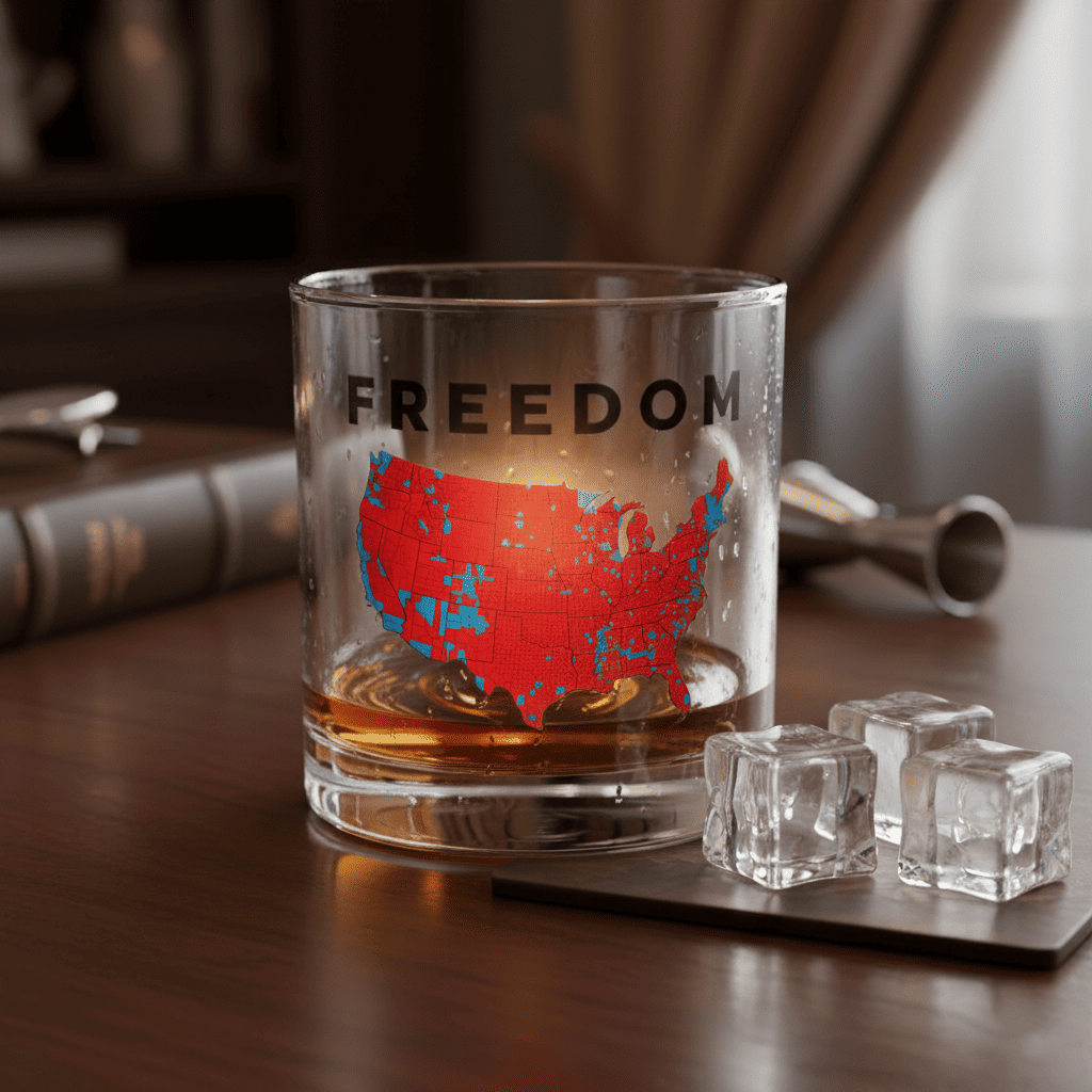 Freedom - Patriotic Whiskey Glass