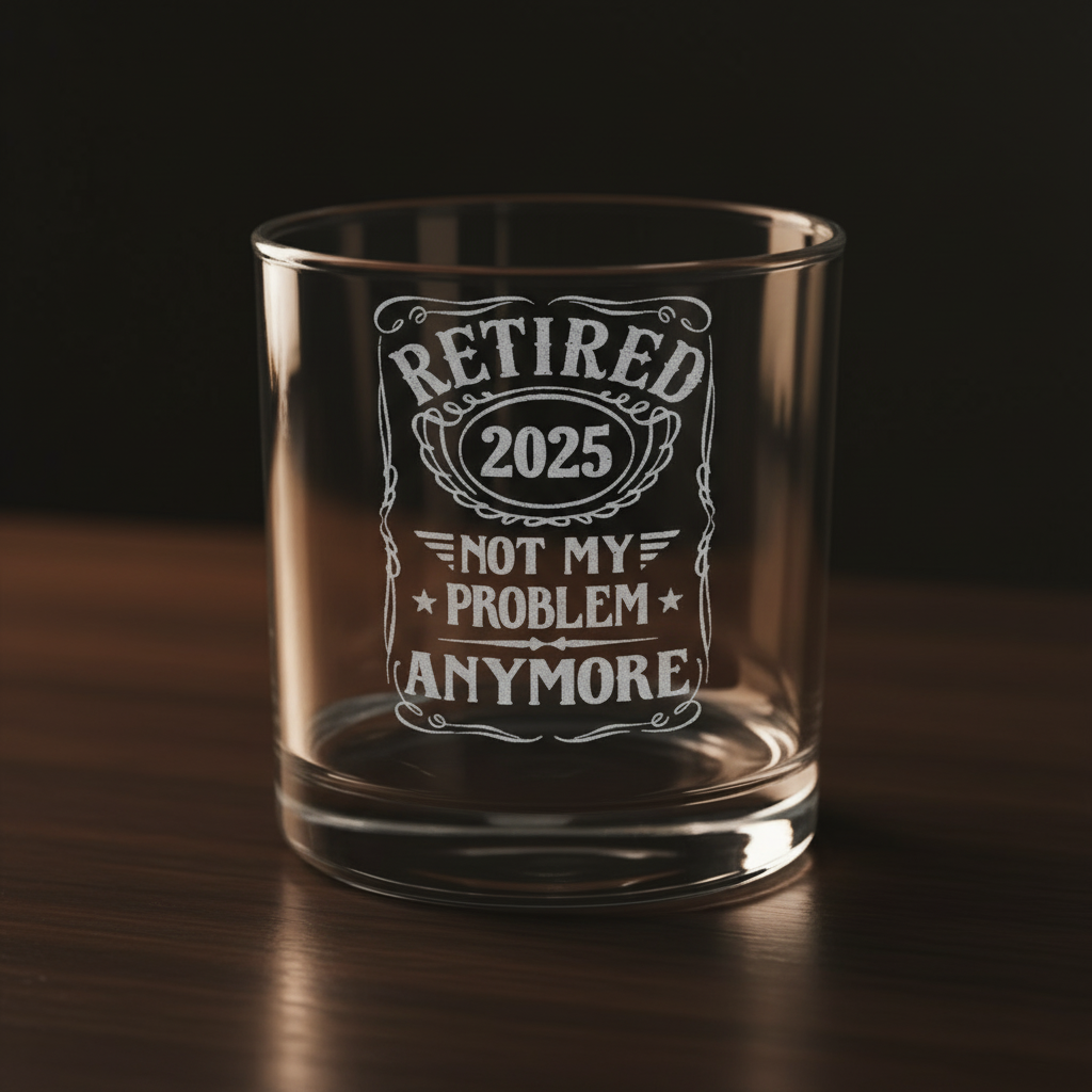 Engraved Whiskey Glass - Retired 2025 Gift