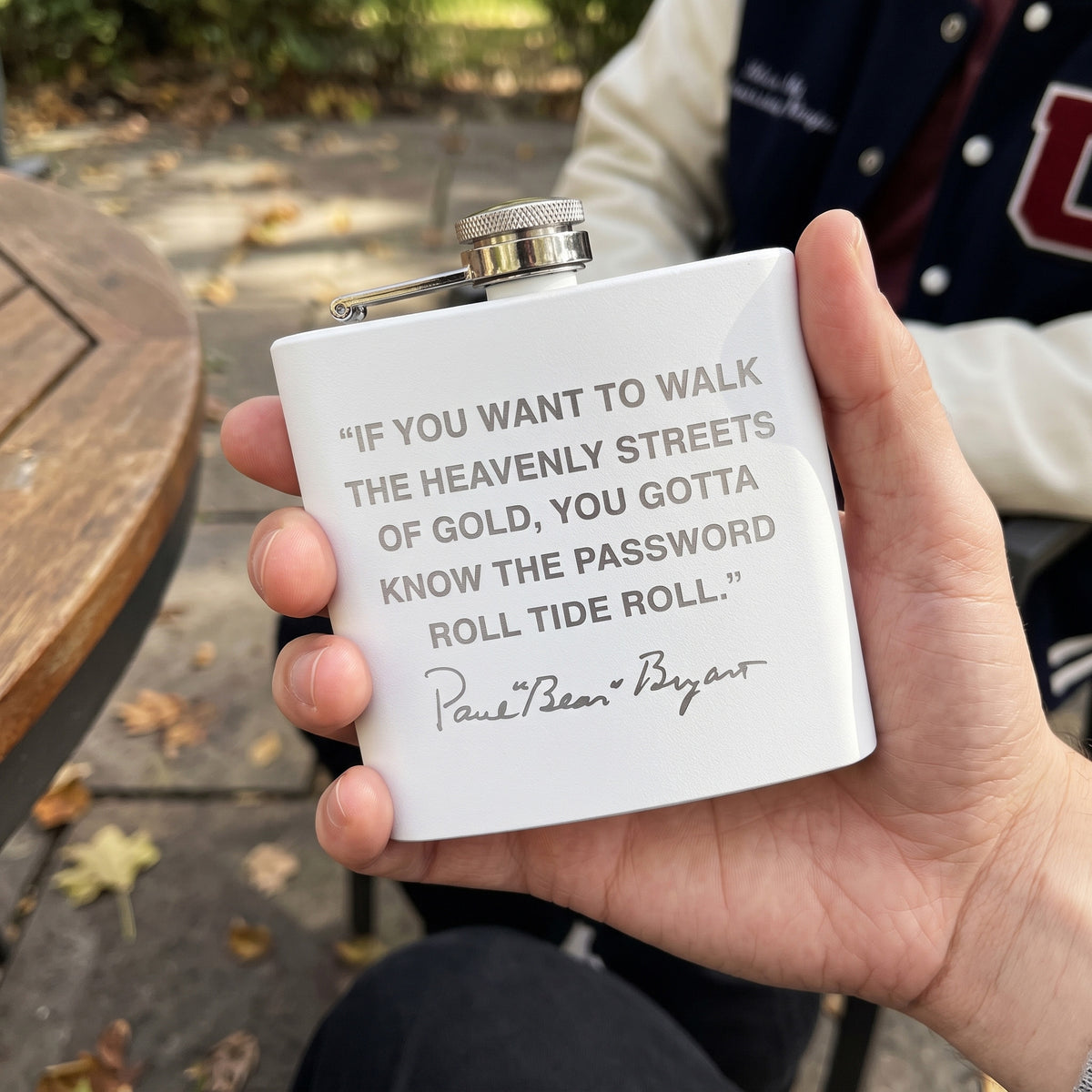 “Roll Tide Roll” - Engraved Flask 6oz Stainless Steel