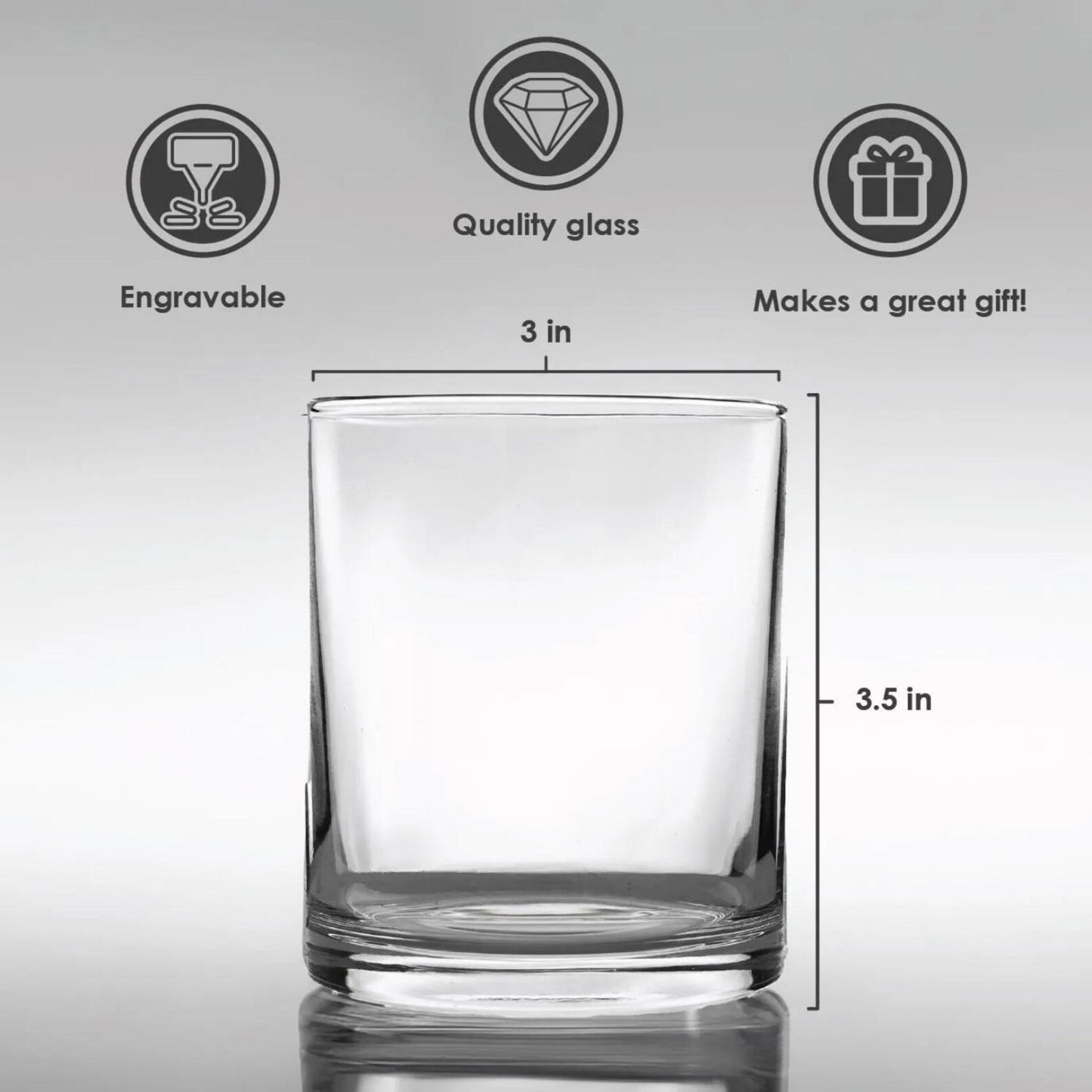 Personalized Whiskey Glass - The only thing smoother than this whiskey is you