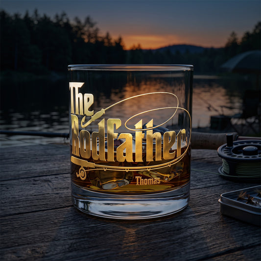 The RodFather  – Personalized Whiskey Glass