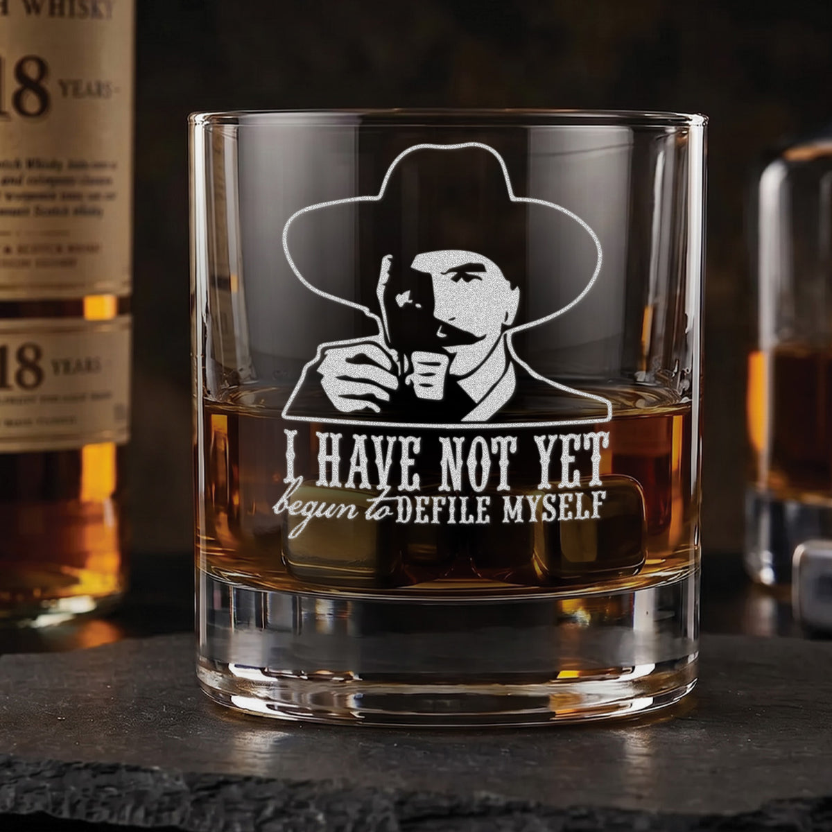 Defile Myself — Engraved Whiskey Glass 10.5oz