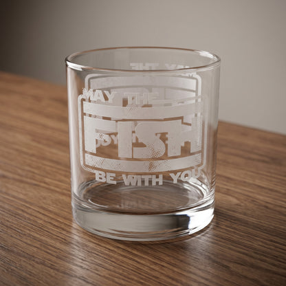 Engraved Whiskey Glass — May The Fish Be With You