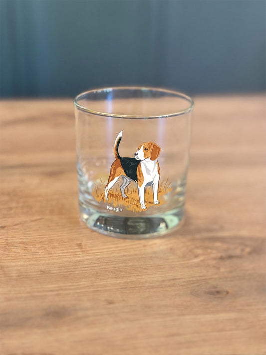 Beagle Whiskey Glass